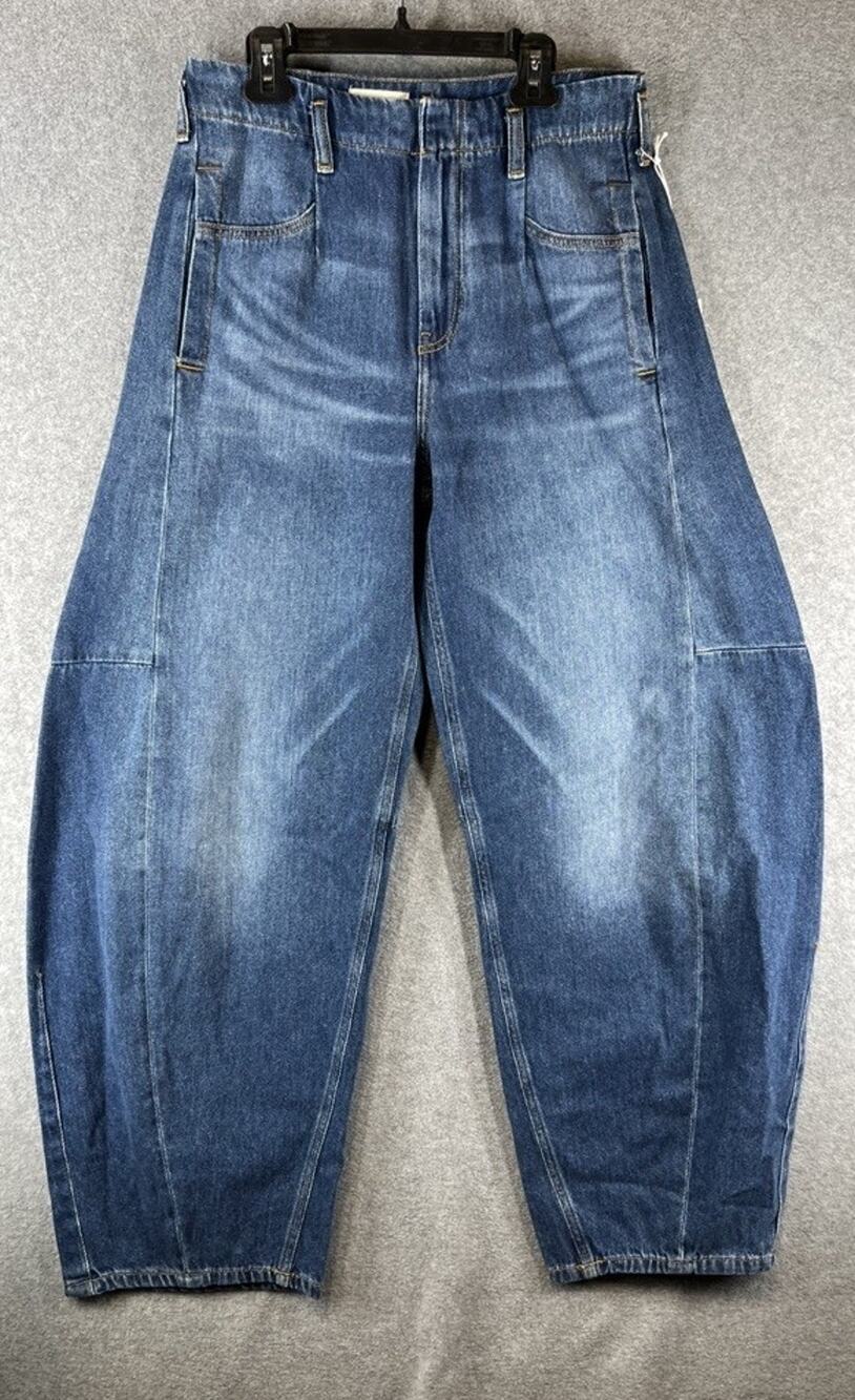 Anthropologie Pilcro Georgia Full-Length High-Rise Barrel Jeans Size 28